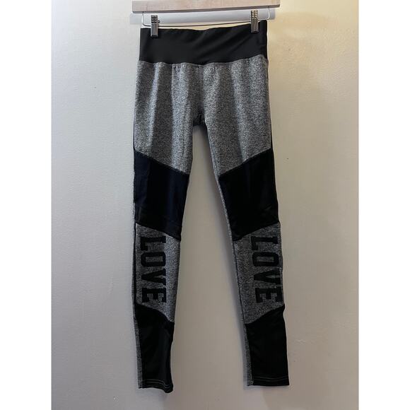 Thrill Performance Leggings Black Gray Size Small - Picture 1 of 7